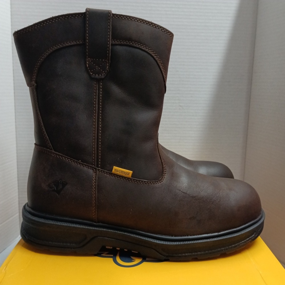 Herman Survivors Plower WP Pull On Steel Toe Work Boots Brown Men's Size 13 NWB